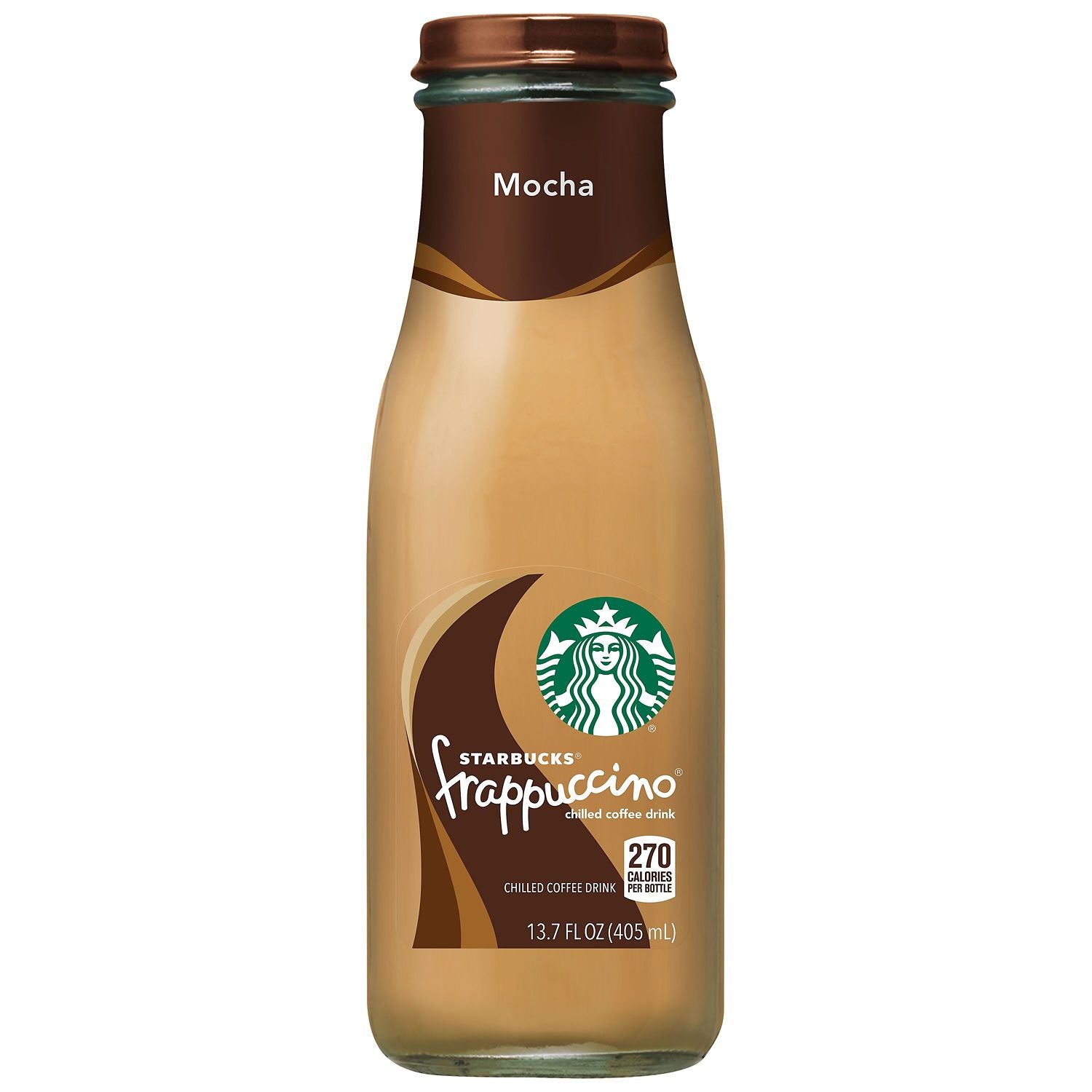 Starbucks Frappuccino Chilled Coffee Drink, Mocha, 13.7 fl oz, 12 ct