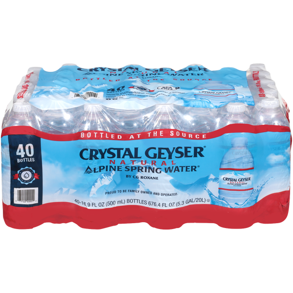 Crystal Geyser Alpine Spring Water, 16.9 fl oz, 40 ct