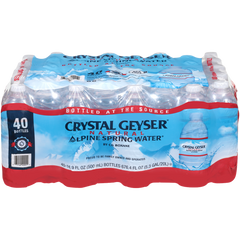Crystal Geyser Alpine Spring Water, 16.9 fl oz, 40 ct