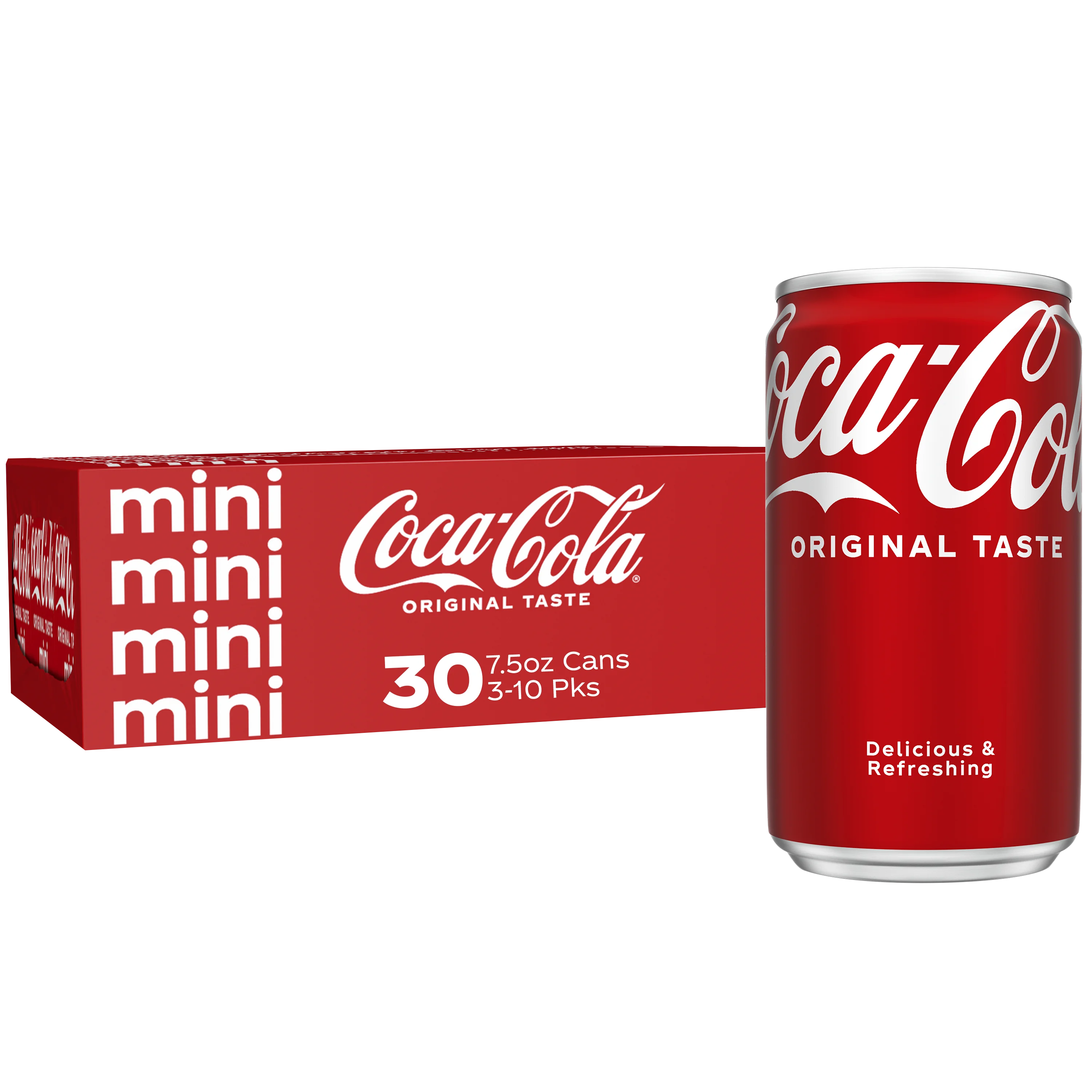 Coca-Cola Mini Cans, 7.5 fl oz, 30 Pack