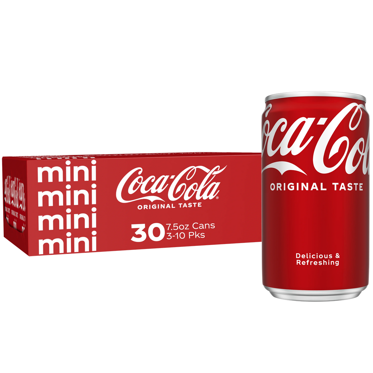 Coca-Cola Mini Cans, 7.5 fl oz, 30 Pack