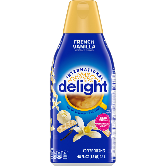 International Delight Liquid Coffee Creamer, Non-Dairy, French Vanilla, 48 fl oz
