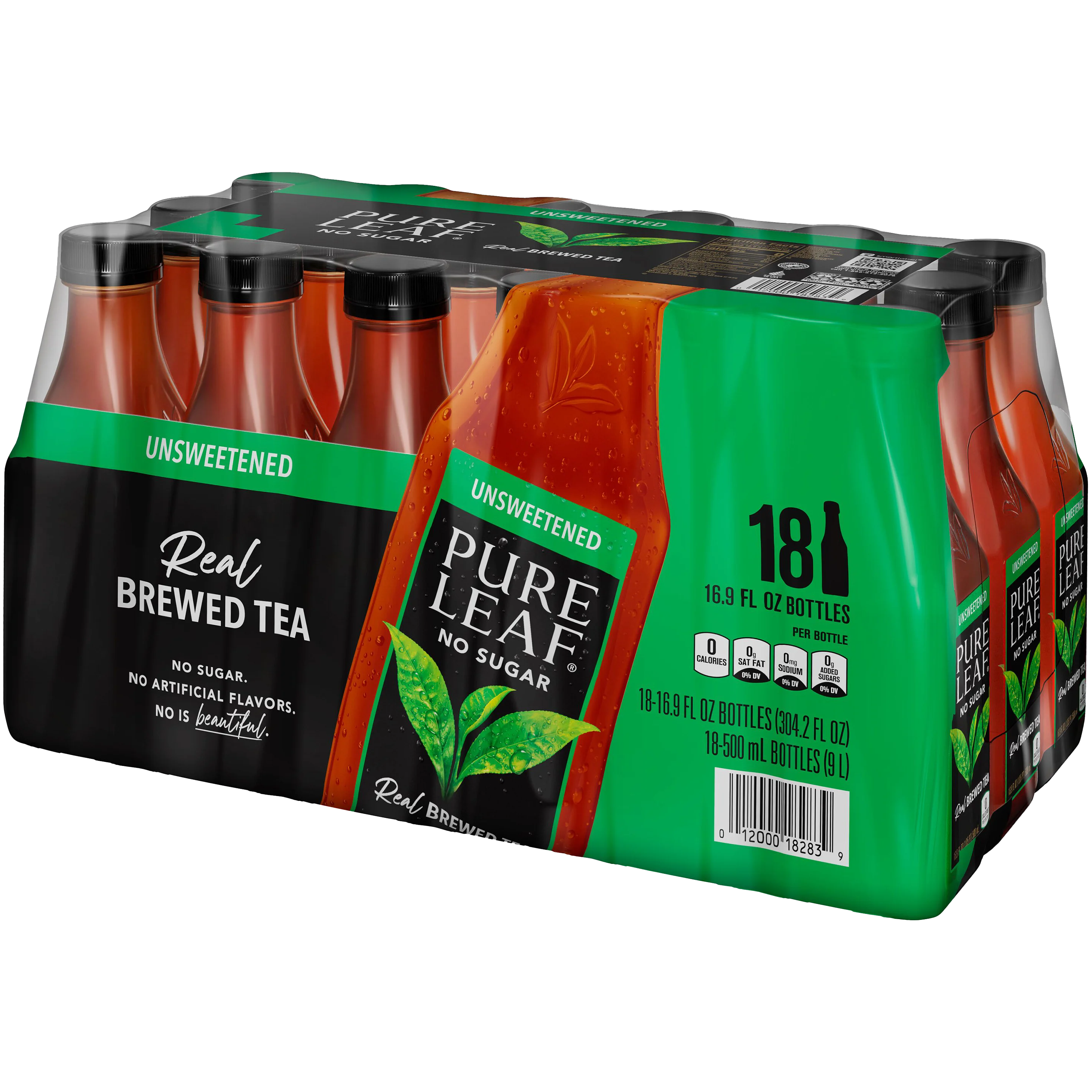 Pure Leaf Real Brewed Black Tea, Unsweetened, 16.9 fl oz, 18 ct