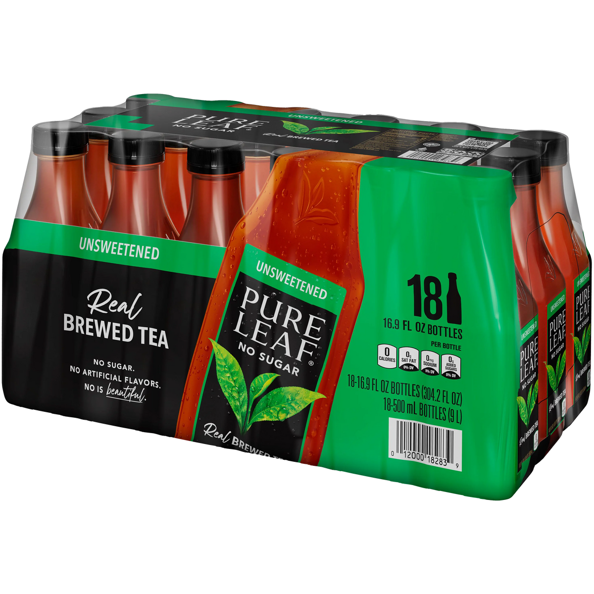 Pure Leaf Real Brewed Black Tea, Unsweetened, 16.9 fl oz, 18 ct