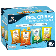 Quaker Rice Crisps, Variety Pack, 36 ct