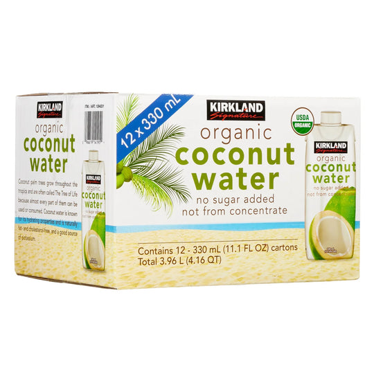 Kirkland Signature Organic Coconut Water, 11.1 fl oz, 12 ct