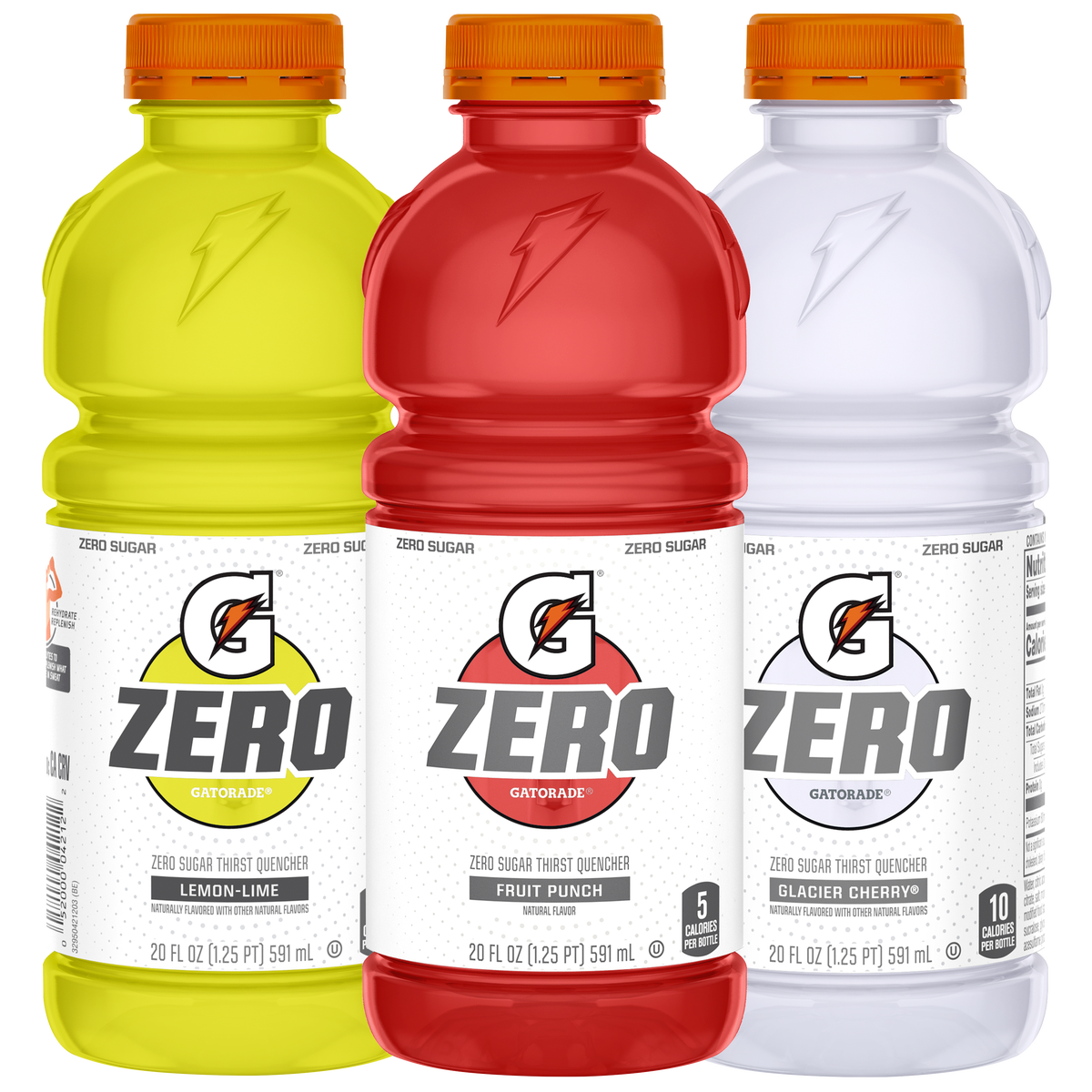Gatorade Zero Thirst Quencher, Variety Pack, 20 fl oz, 24 ct