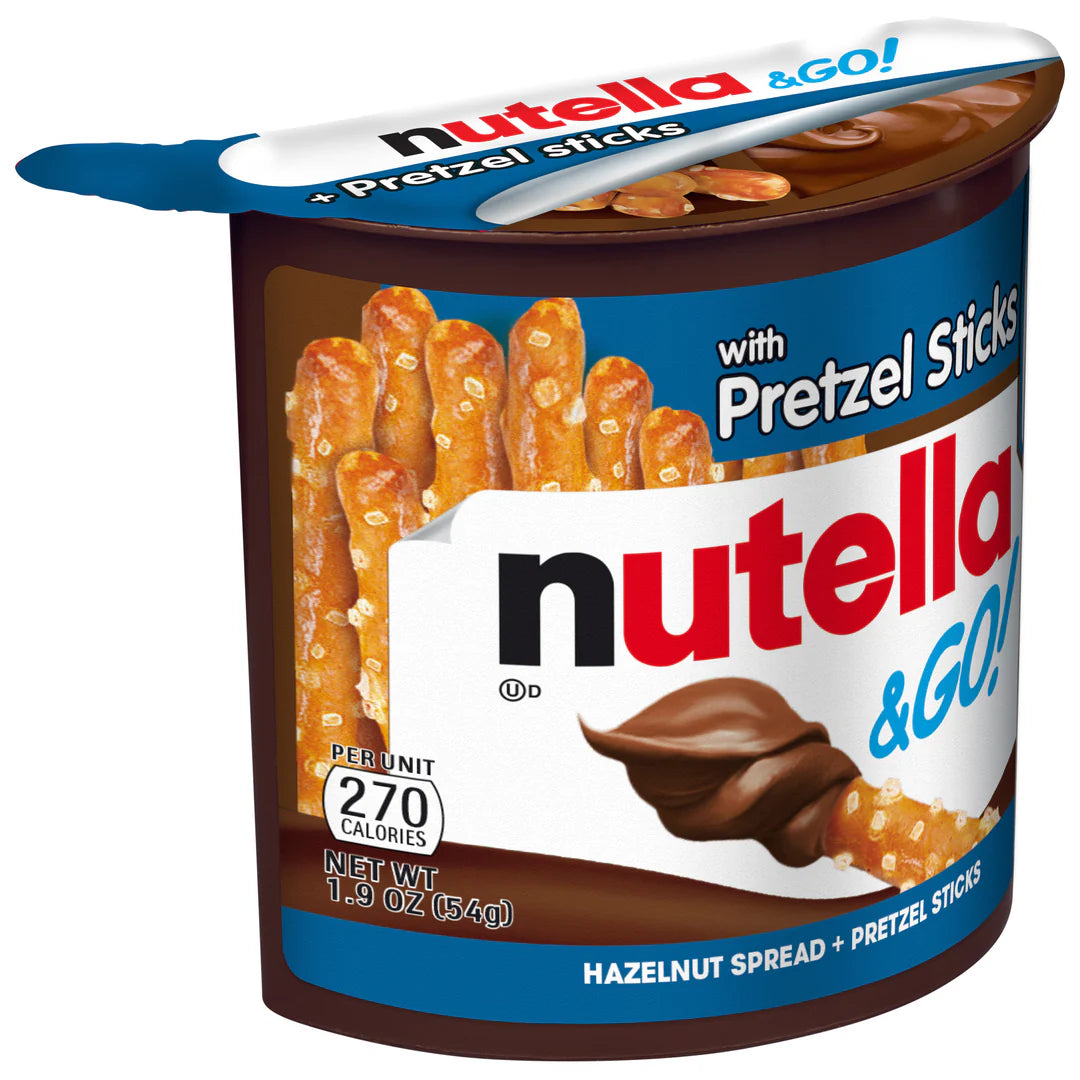 Nutella & Go Hazelnut Spread with Pretzel Sticks, 1.9 oz, 16 ct