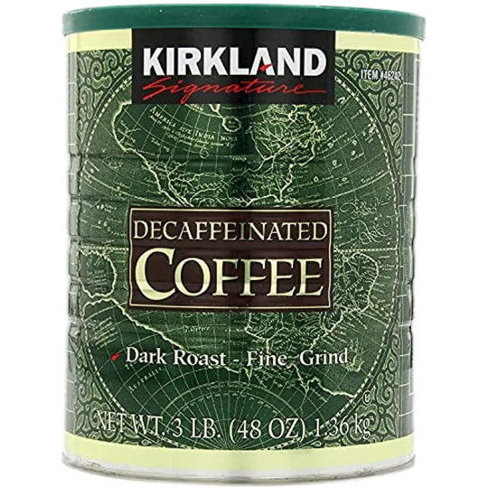 Kirkland Signature Decaf Ground Coffee, Dark Roast, 3 lbs