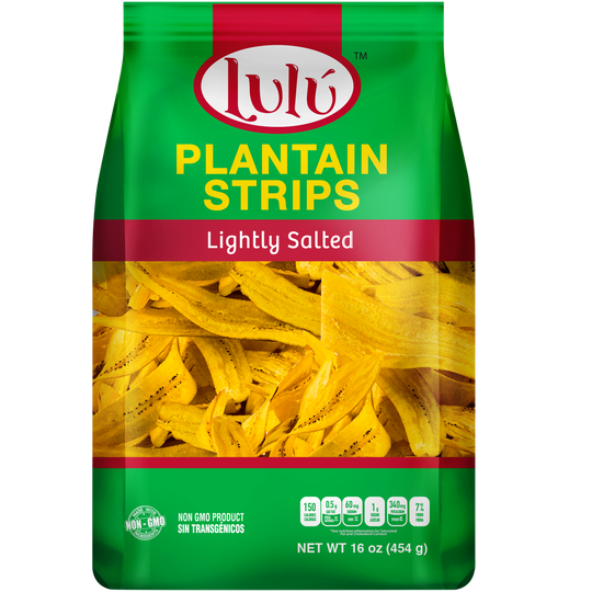 Lulu Plantain Strips, Lightly Salted, 16 oz