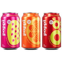 Poppi Prebiotic Soda Variety Pack, 12 fl oz Cans, 15 Pack
