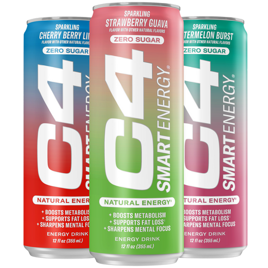 C4 Smart Energy Drink, Zero Sugar, Variety Pack, 12 fl oz, 15 ct