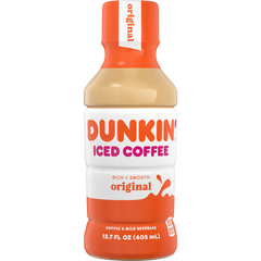 Dunkin' Iced Coffee, Original, 13.7 fl oz, 12 ct