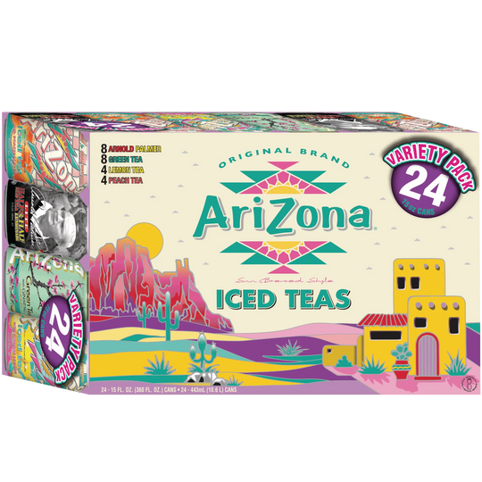 Arizona Iced Tea, Variety Pack, 15 fl oz, 24 ct