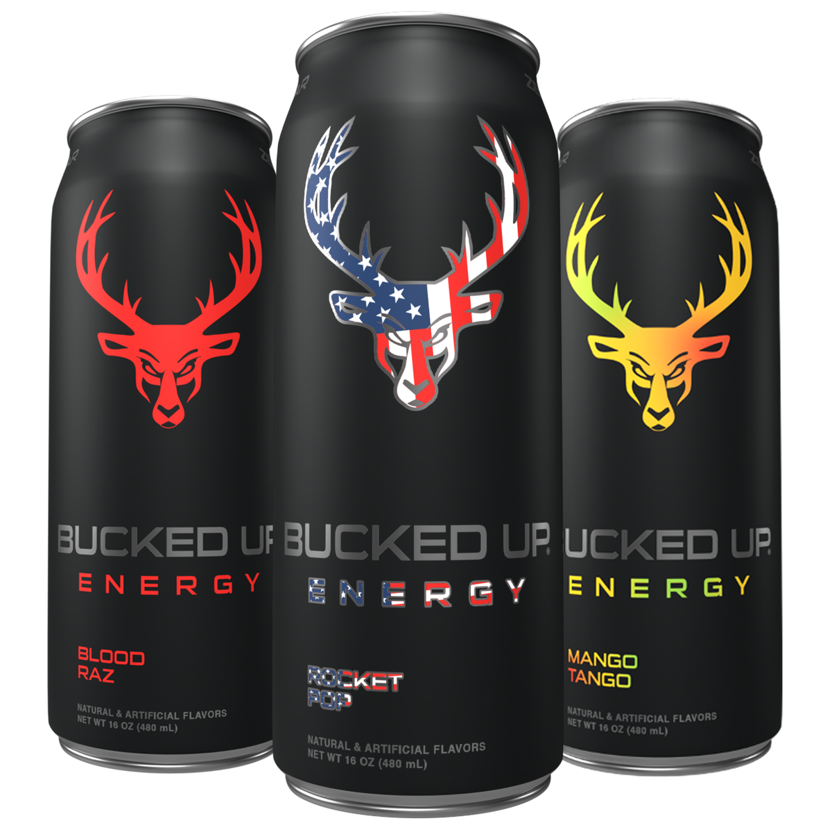 Bucked Up Energy Drink, Zero Sugar, Variety Pack, 16 fl oz, 12 ct