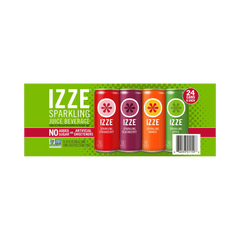 IZZE Sparkling Juice Beverage, Variety Pack, 8.4 fl oz, 24 ct