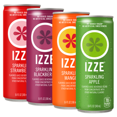 IZZE Sparkling Juice Beverage, Variety Pack, 8.4 fl oz, 24 ct