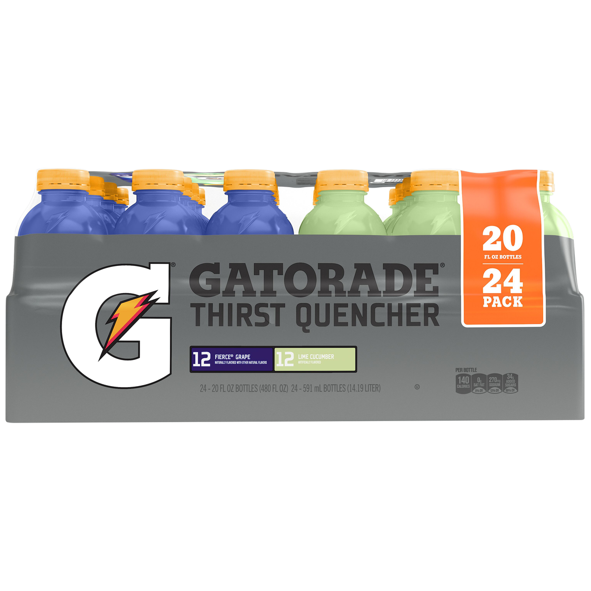 Gatorade Thirst Quencher, Variety Pack, 20 fl oz, 24 ct
