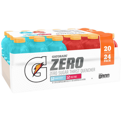 Gatorade Zero Thirst Quencher, Variety Pack, 20 fl oz, 24 ct