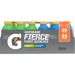 Gatorade Fierce Thirst Quencher, Variety Pack, 20 fl oz, 24 ct