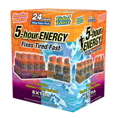 5-Hour Energy Shot, Extra Strength, Variety Pack, 1.93 fl oz, 24 ct