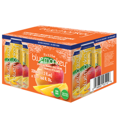 Blue Monkey Sparkling Juice Drink, Mango, 11.2 fl oz, 15 ct