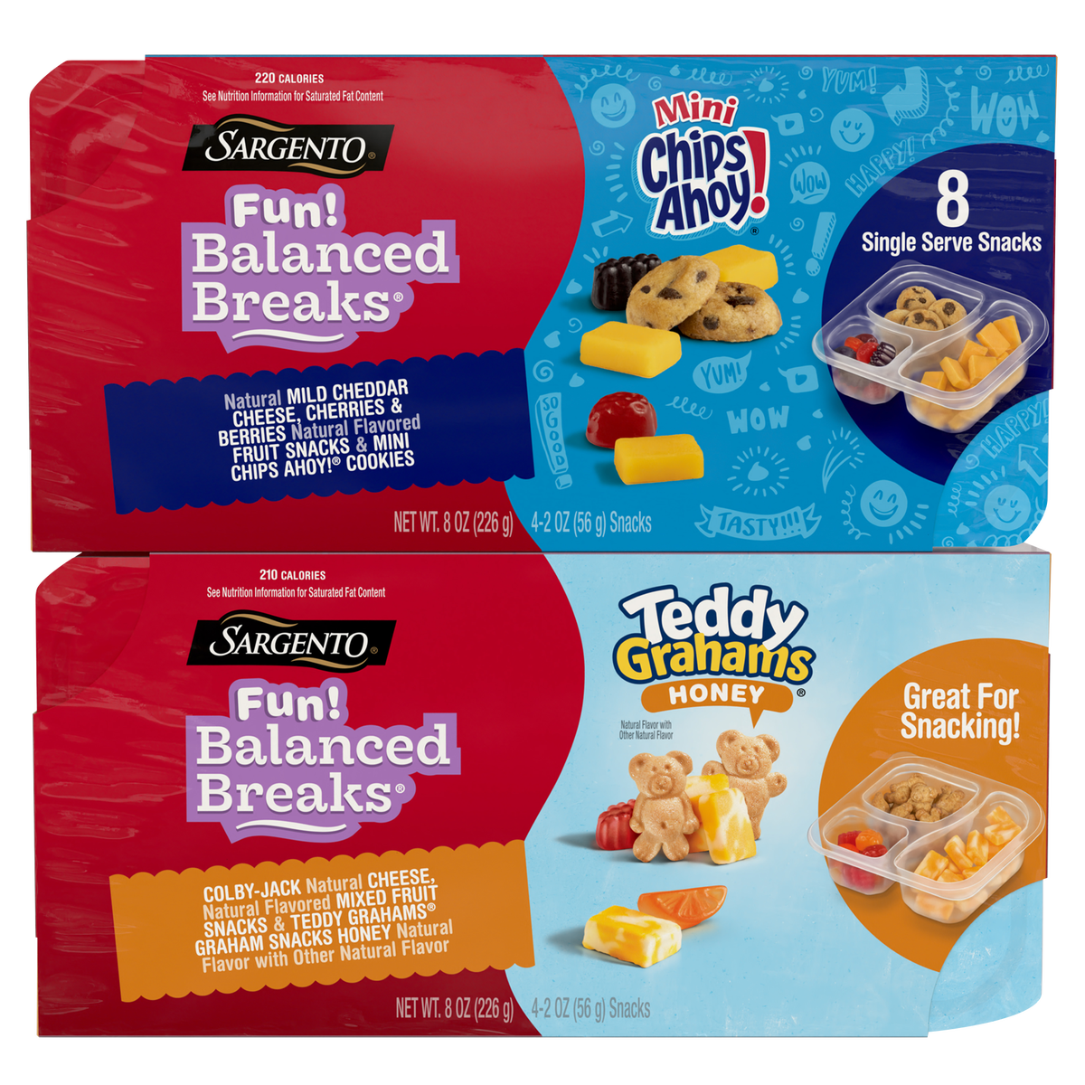 Sargento Fun! Balanced Breaks, Variety Pack, 2 oz, 8 ct
