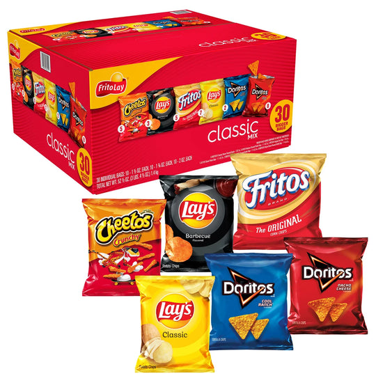 Frito-Lay Classic Mix, Variety Pack, 30 ct