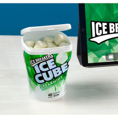 Ice Breakers Ice Cubes Sugar Free Gum, Spearmint, 40 pieces, 4 ct