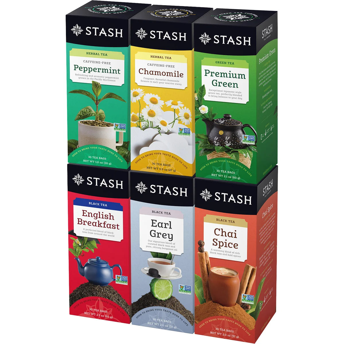 Stash Tea Variety Pack, 180 Tea Bags