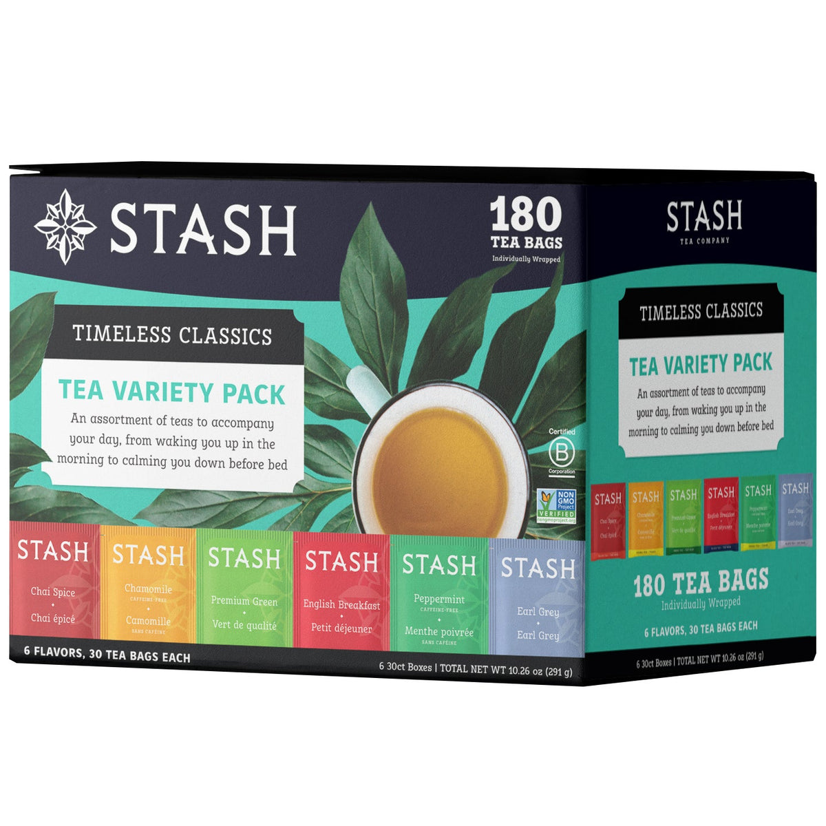 Stash Tea Variety Pack, 180 Tea Bags