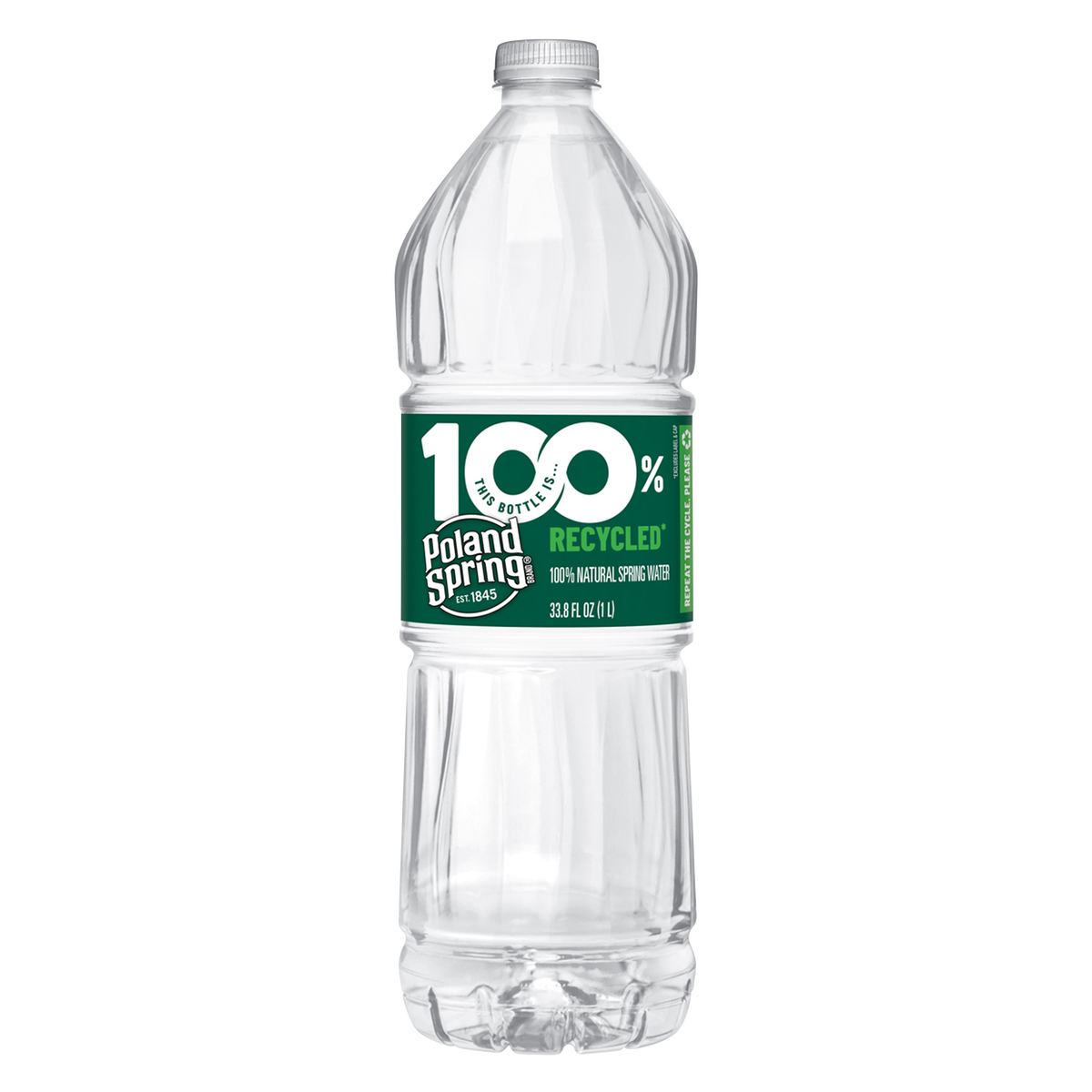 Poland Spring 100% Natural Spring Water, 1 Liter, 15 ct