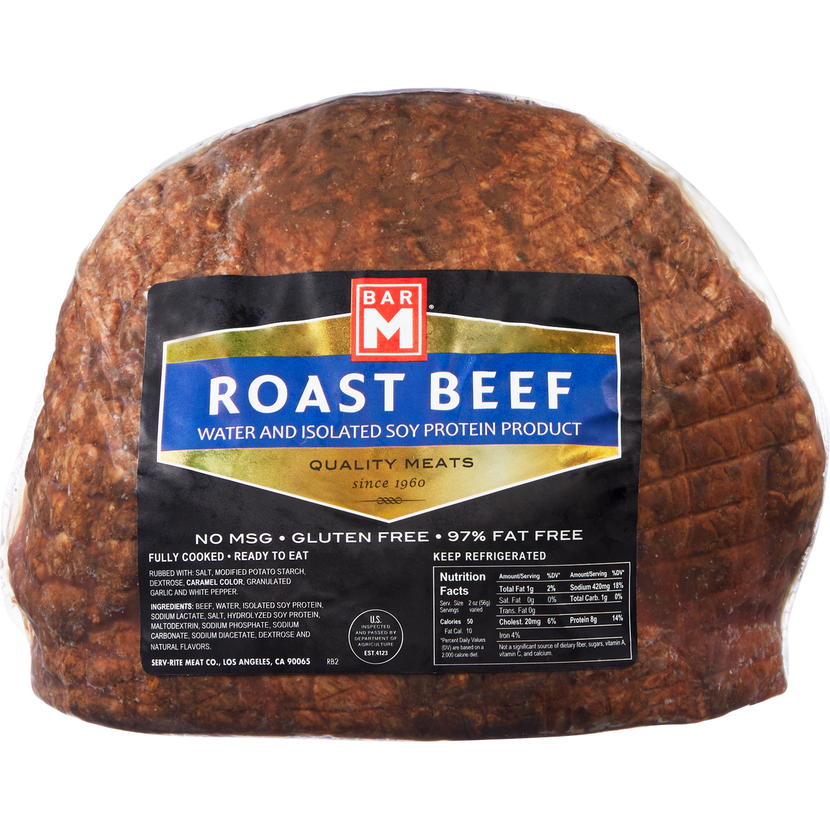 Bar M Roast Beef, approximately 6 lbs