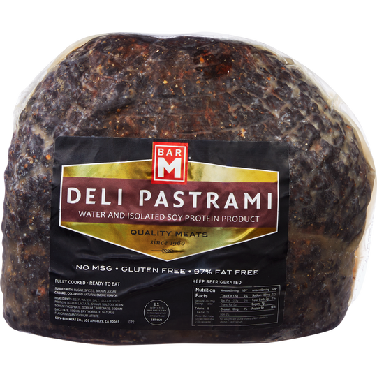 Bar M Deli Beef Pastrami, approximately 6 lbs
