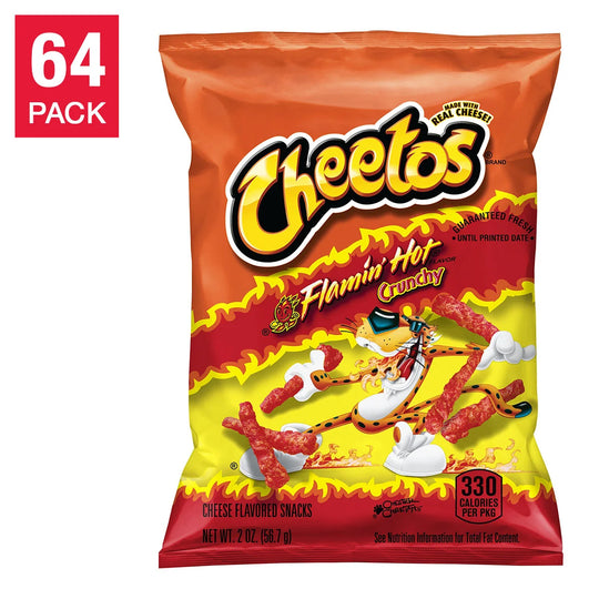 Cheetos Crunchy, Flamin' Hot, 2 oz, 64 ct
