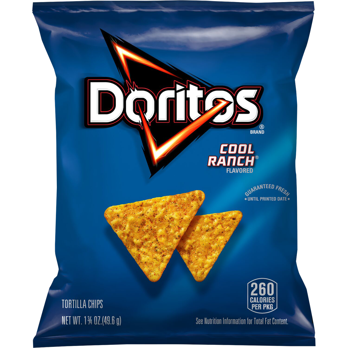 Doritos Tortilla Chips, Cool Ranch, 1.75 oz, 64 ct