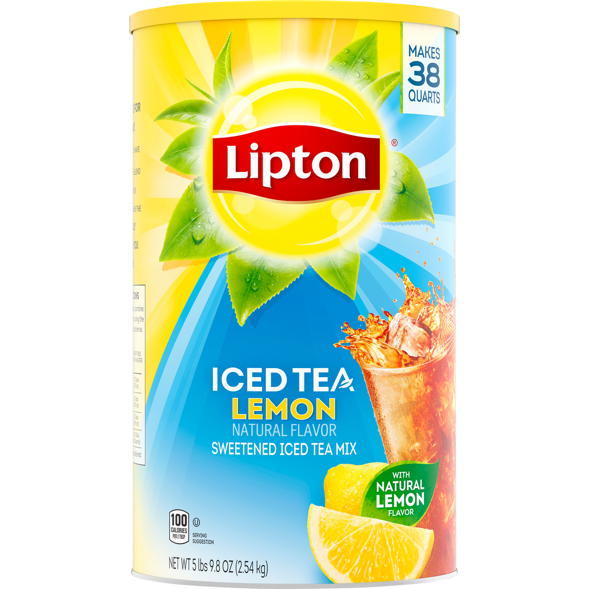 Lipton Iced Tea Mix, Lemon, 5 lbs 9.8 oz