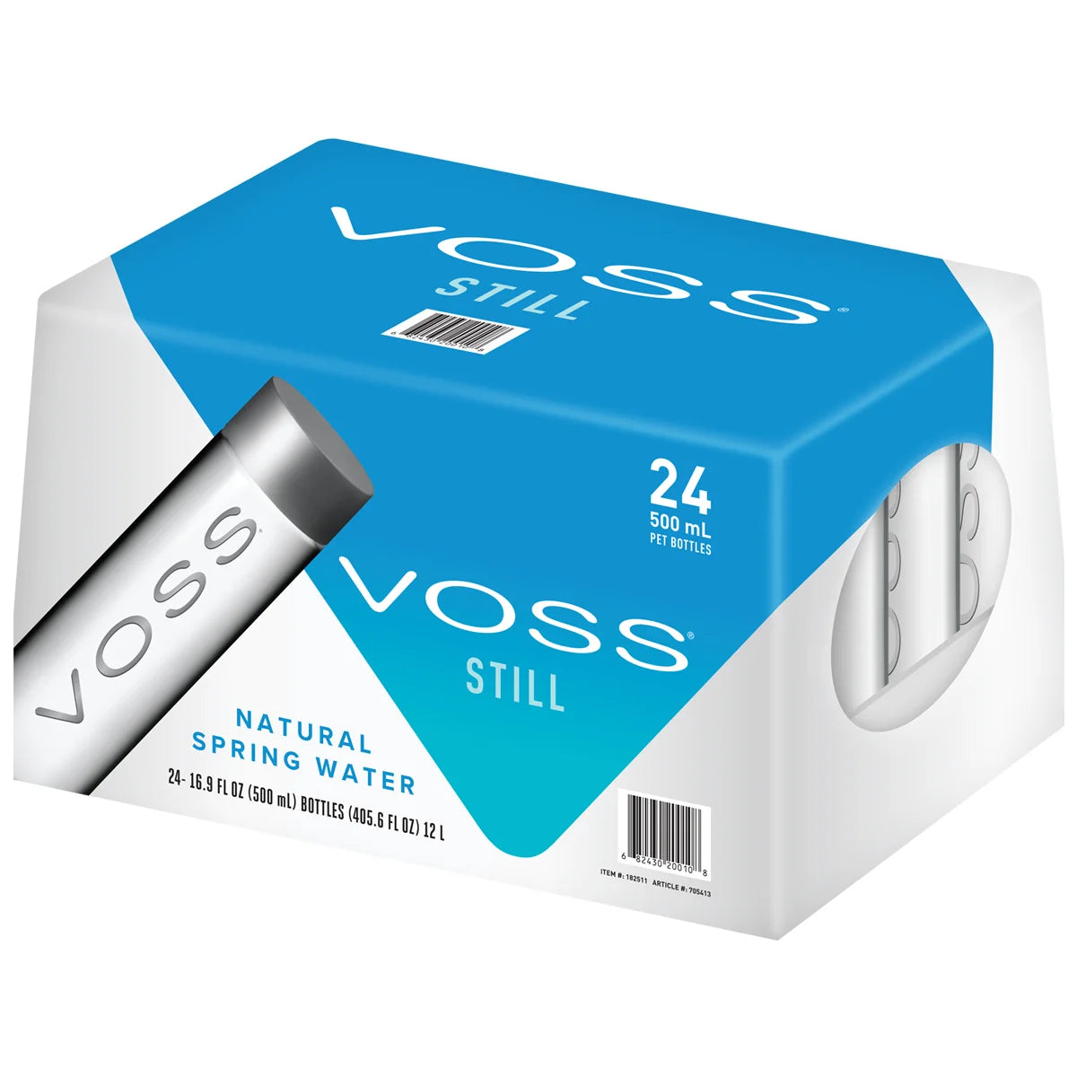 VOSS Still Natural Spring Water, 16.9 fl oz, 24 ct