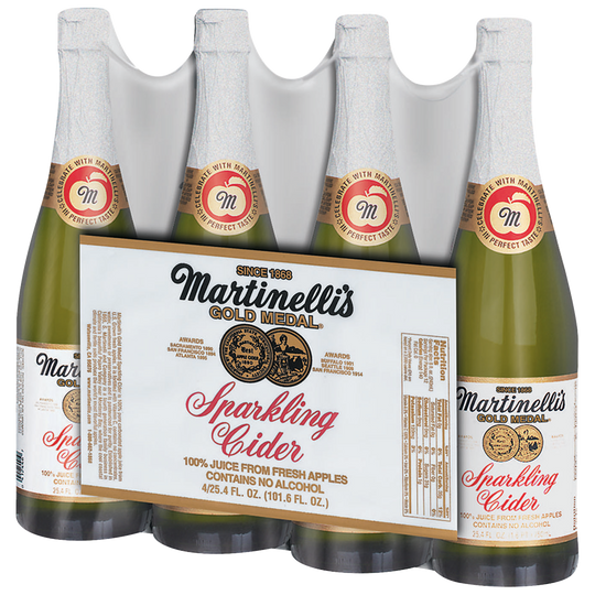 Martinelli's Sparkling Cider, Apple, 25.4 fl oz, 4 ct
