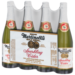 Martinelli's Sparkling Cider, Apple, 25.4 fl oz, 4 ct