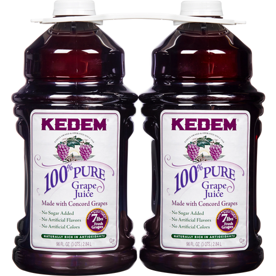 Kedem 100% Pure Grape Juice, 96 fl oz, 2 ct