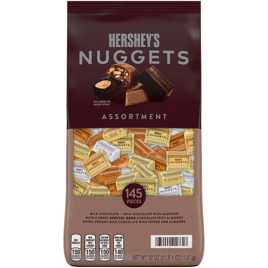 Hershey's Chocolate Nuggets, Variety Pack, 52 oz, 145 ct