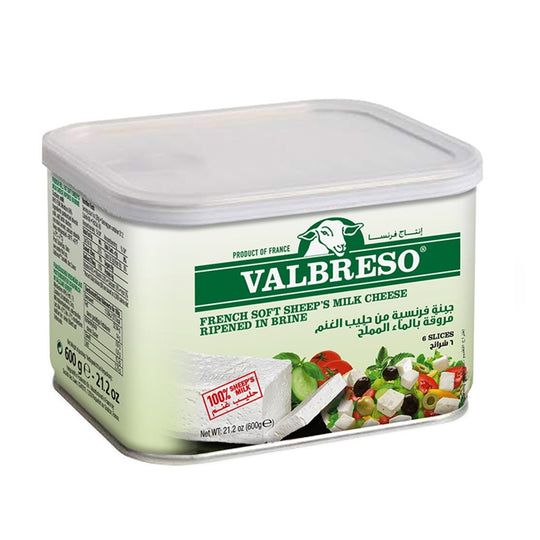 Valbreso French Feta Cheese, 600g