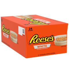 Reese's Peanut Butter Cups, White Chocolate, 1.5 oz, 24 ct