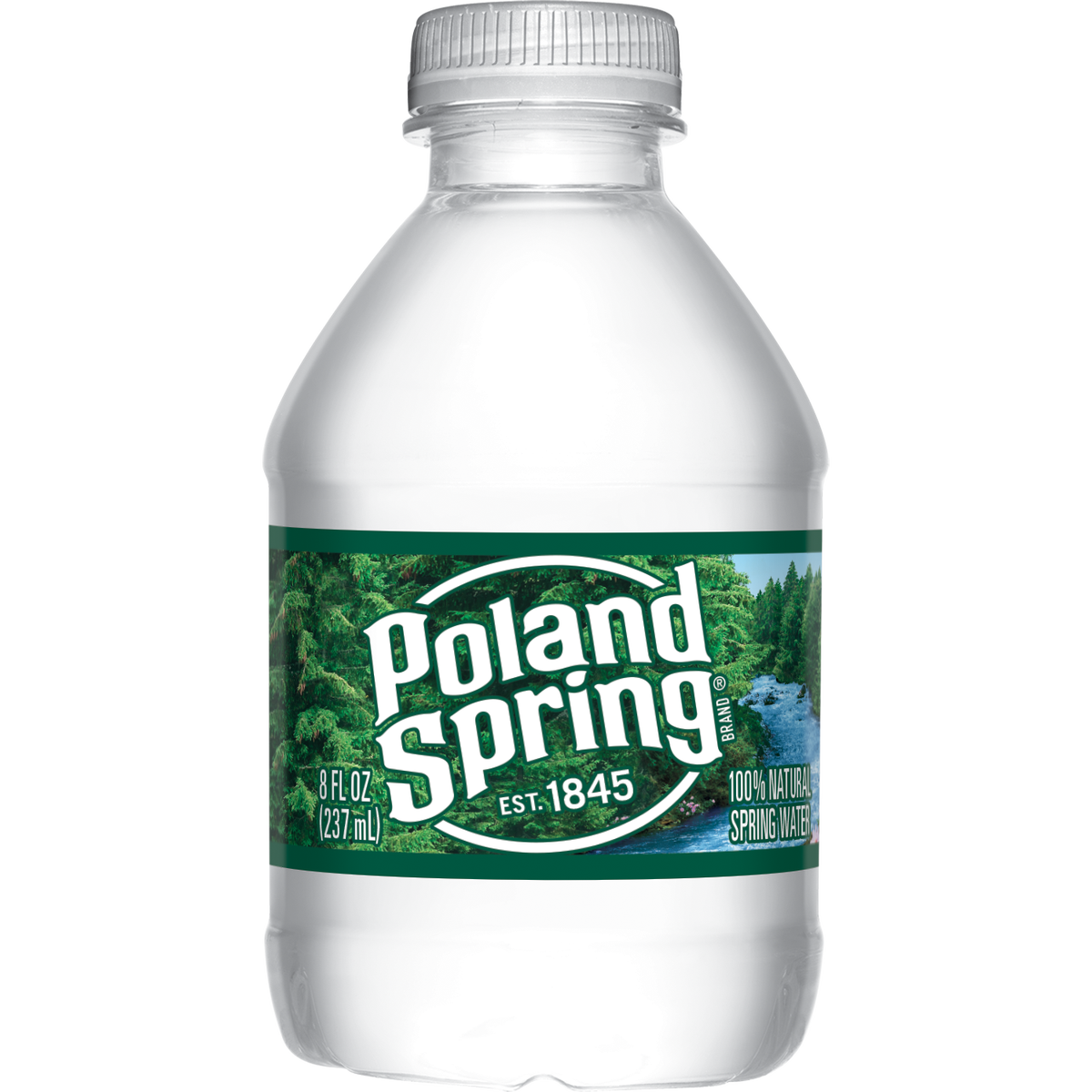 Poland Spring 100% Natural Spring Water, 8 fl oz, 48 ct