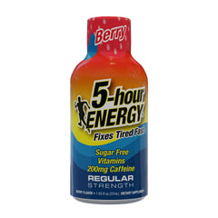 5-hour Energy Shot, Regular Strength, Berry, 1.93 fl oz, 24 ct