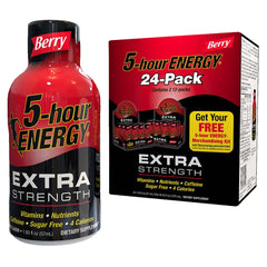 5-hour Energy Shot, Extra Strength, Berry, 1.93 fl oz, 24 ct