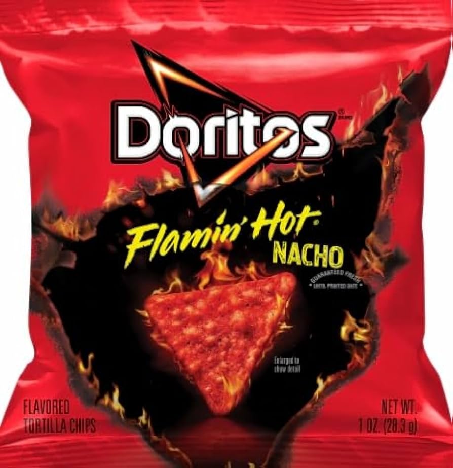 Doritos Tortilla Chips, Flamin' Hot Nacho, 1.0 oz, 50 ct