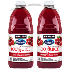 Kirkland Signature Cranberry Premium 100% Juice Drink, 96 fl oz, 2 ct