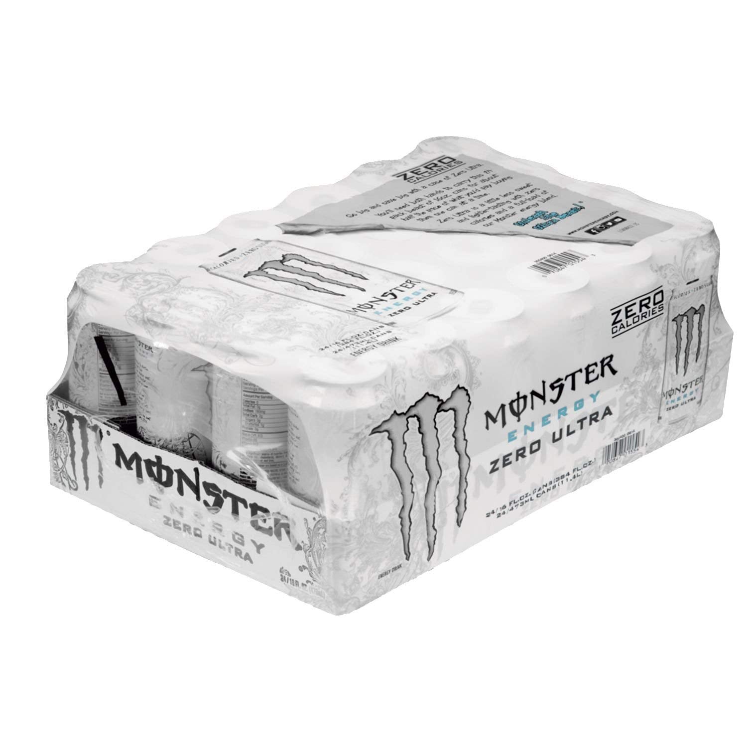 Monster Energy Drink, Zero Ultra, 16 fl oz, 24 ct